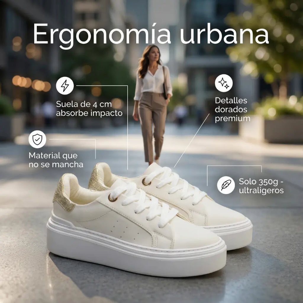 Tenis Deportivo Blancos – Camina con comodidad  mientras te ves impecable