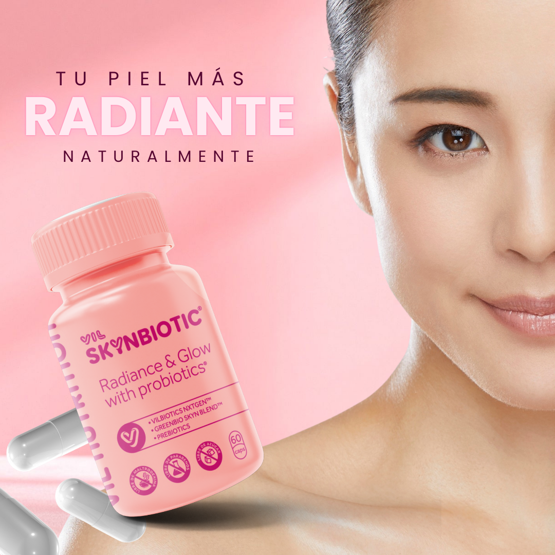 Vil SkynBiotic™ – El probiótico que ilumina tu piel desde adentro y reestablece el brillo de tu rostro
