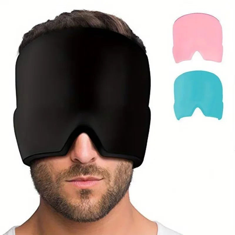 MigraRelief™ – Máscara de gel terapéutica para migraña y estrés